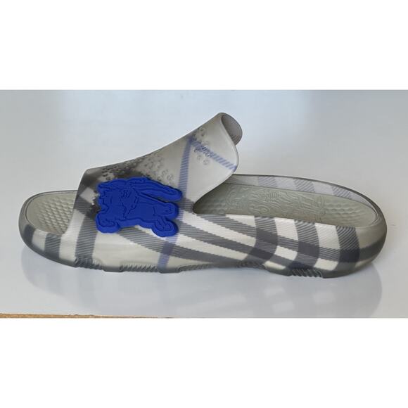 Burberry Mens Stingray Rubber Lichen IP Check Sandals 12 (45) 8088962 NIB $550 main image 15